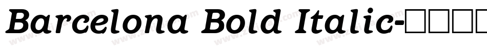 Barcelona Bold Italic字体转换